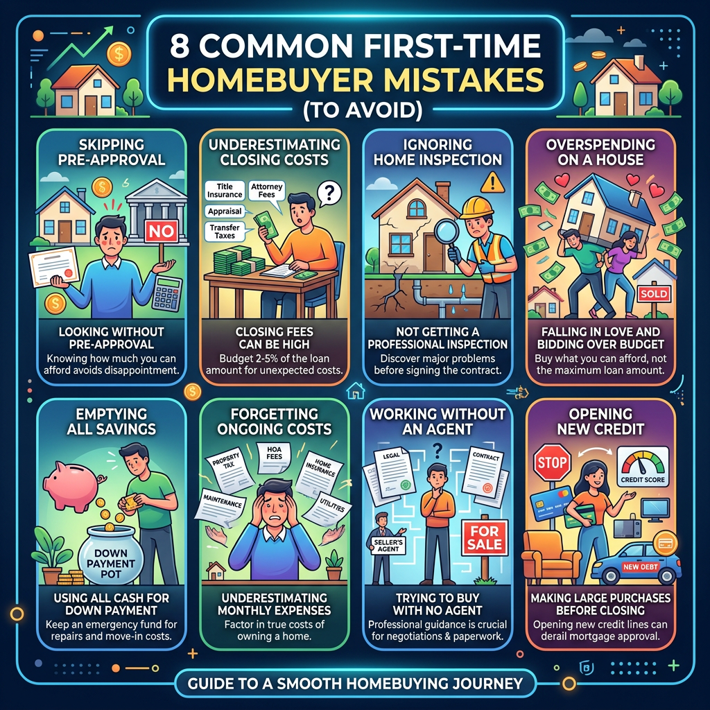 8 First-Time Homebuyer Mistakes to Avoid