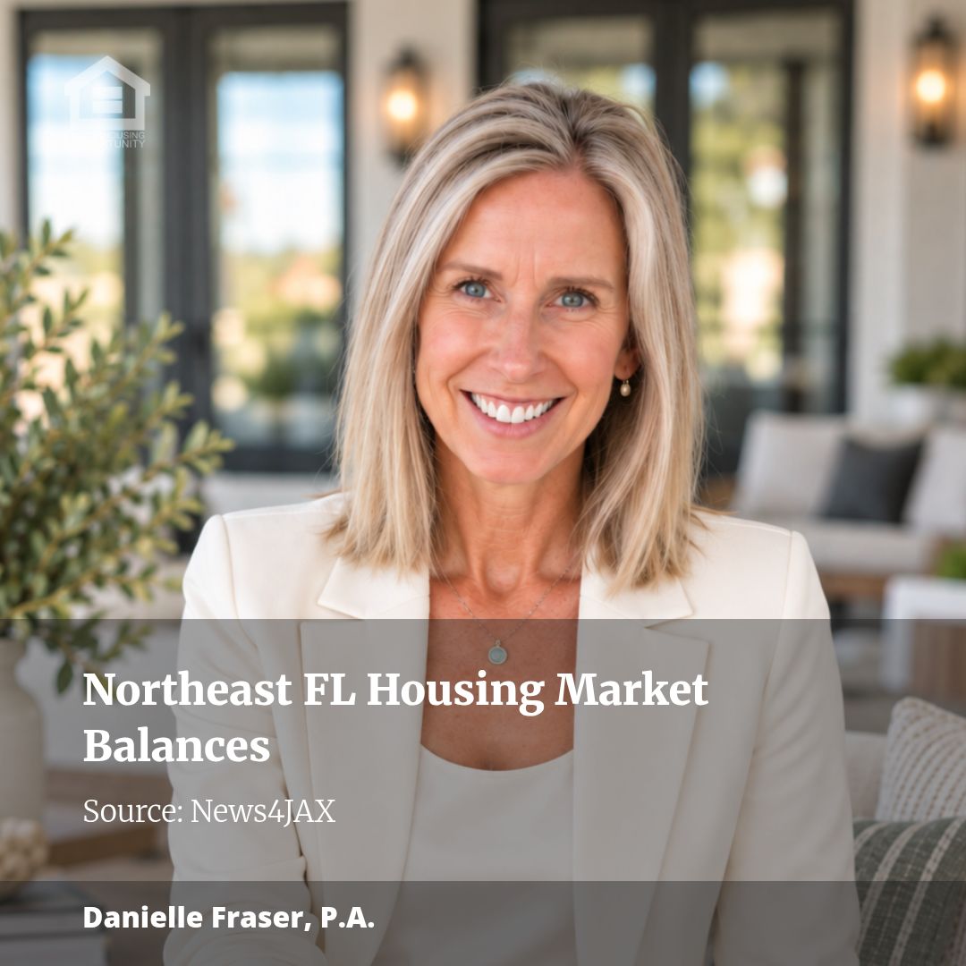 More inventory, fewer sales as Northeast Florida housing market moves toward balance in August